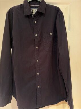 Men's Long-Sleeve Button-Up Shirt Sz S Black Brand new w/tag